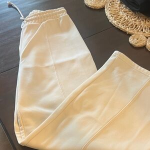 Zara Cream Jogger/trouser Pants
